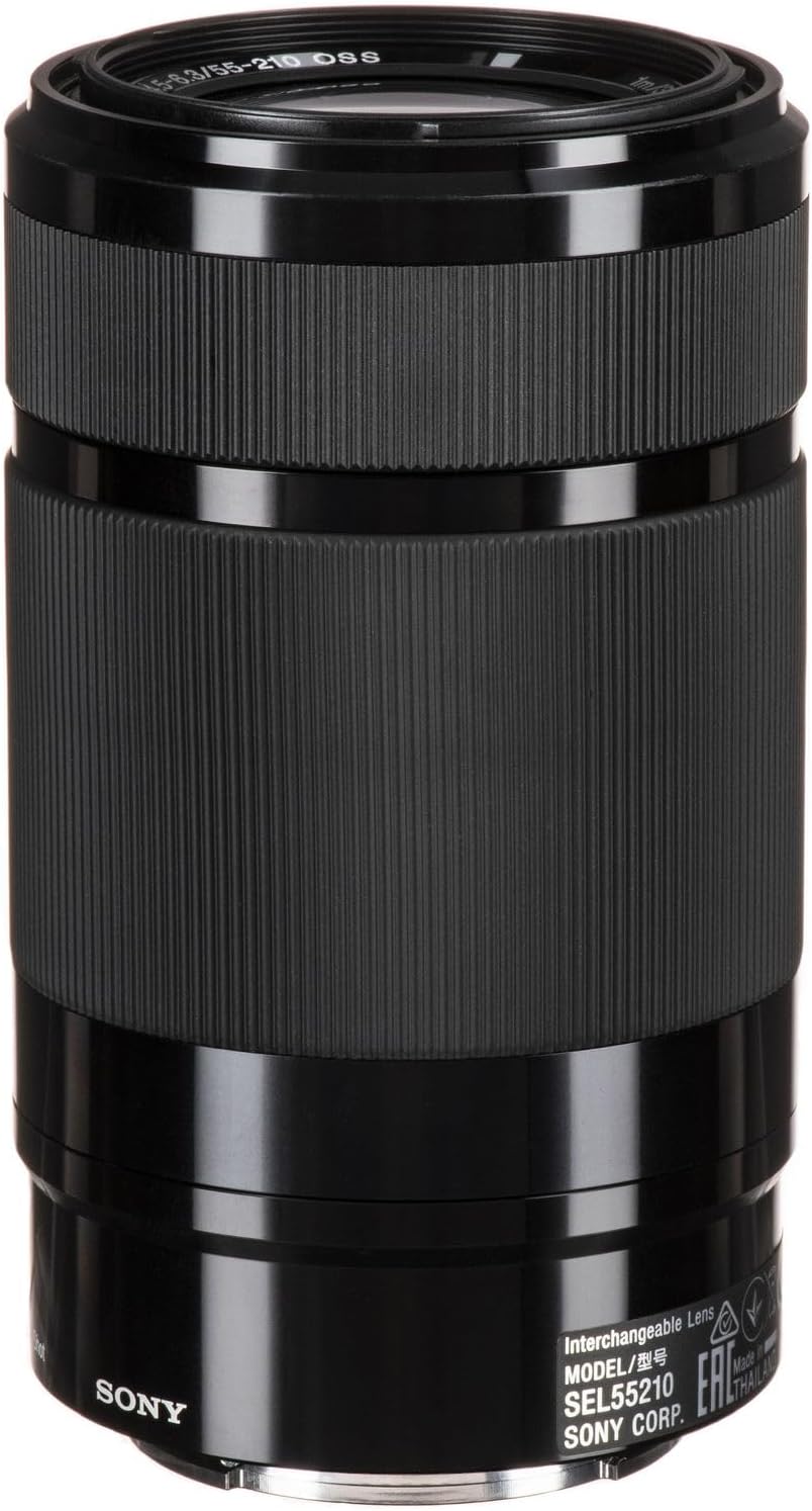 Sony E 55-210mm f/4.5-6.3 OSS Lens (Black) Bundle with 49mm