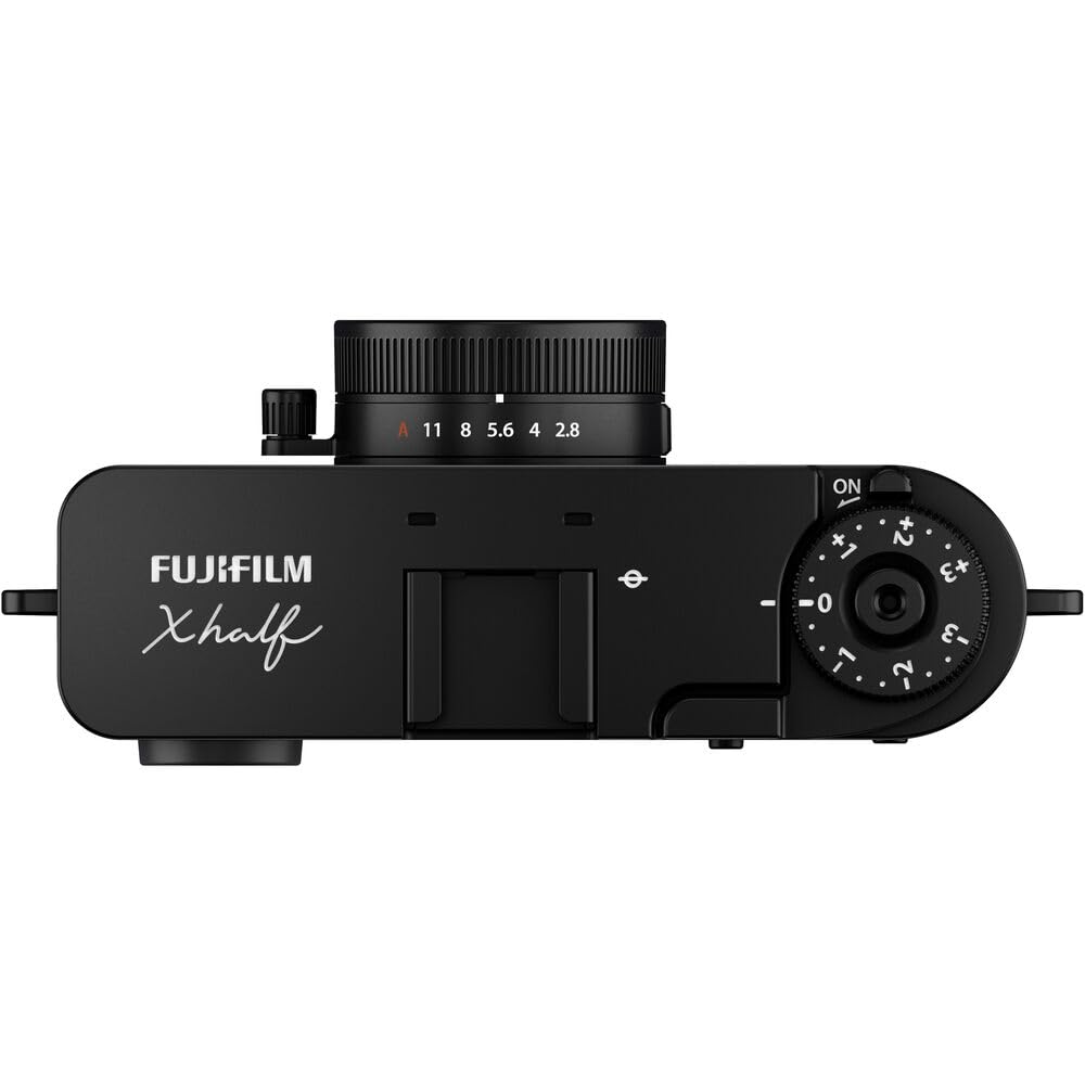 Fujifilm X Half Digital Camera (Black) Bundle w/ Extra Battery +