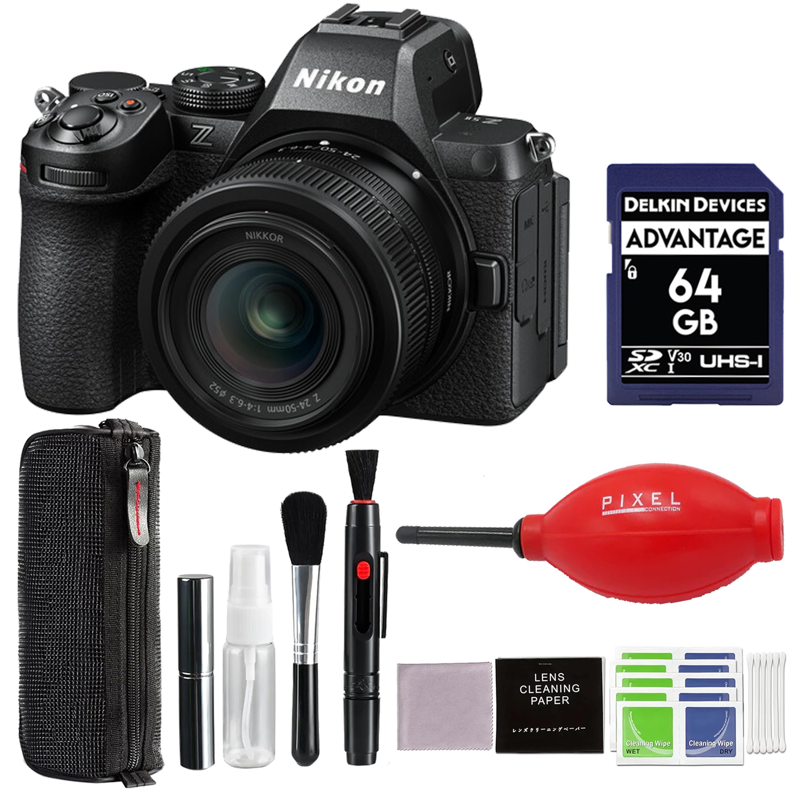 Nikon Z5 II Mirrorless Camera w/ 24-50mm f/4-6.3 Lens & Accessory 